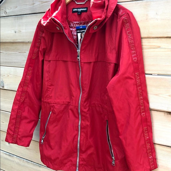 NWT Karl Lagerfeld Hooded Jacket - Picture 2 of 2